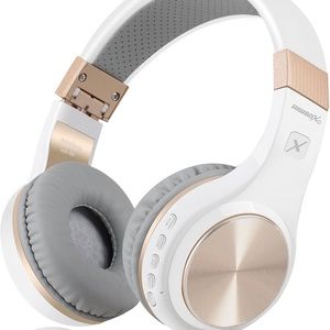 Wireless Bluetooth Headphone -Gold and White